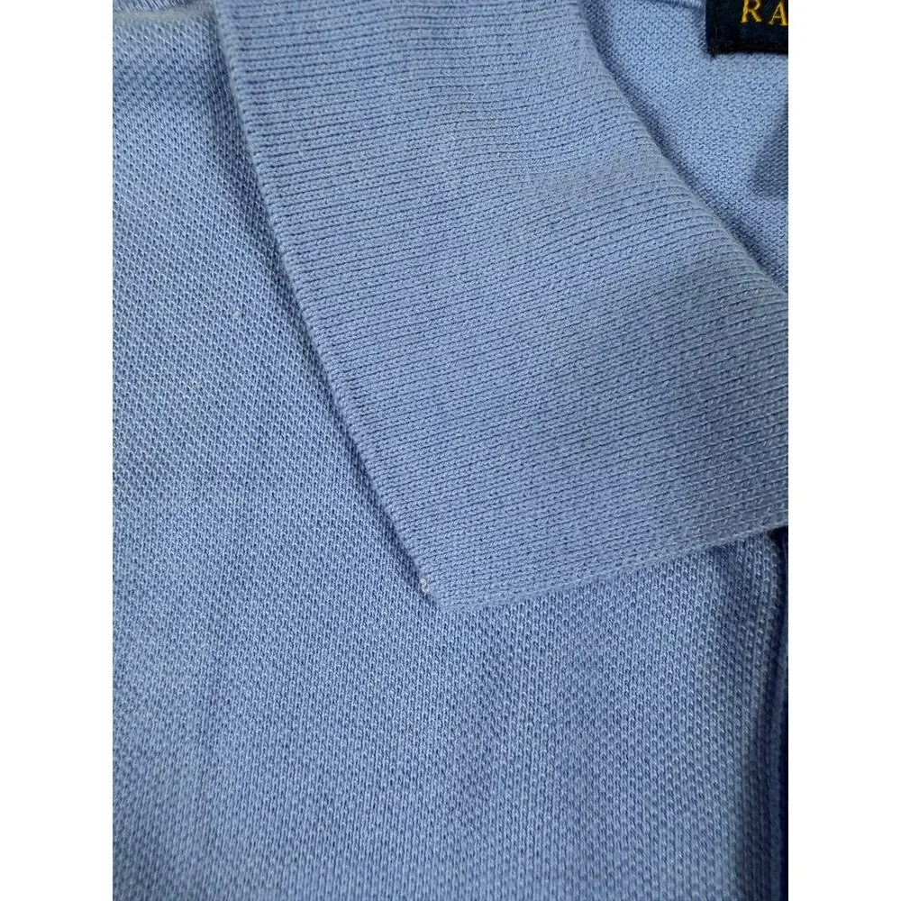 Polo Ralph Lauren Boys Iconic Mesh Polo Shirt Blue Pony Size 14-16 (Large)